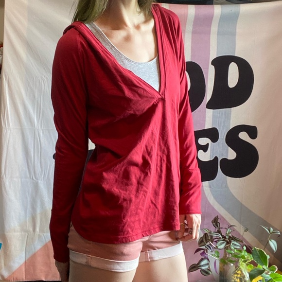 Low Cut V-Neck Shirt - Picture 2 of 5